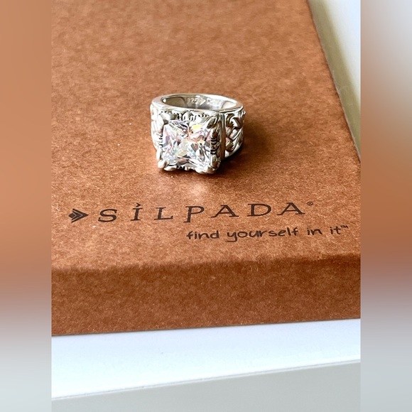 Silpada Vintage Rare .925 Sterling Silver Top
Grade CS Filigree Ring Size 5 - Picture 4 of 7